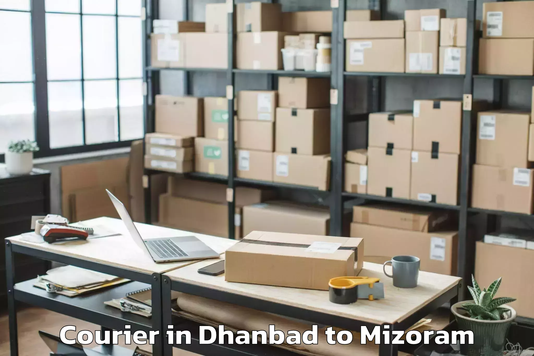 Book Dhanbad to Khawzawl Courier Online